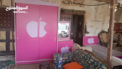  3 اثاث مستعمل مشكل وغرف نوم وكنب وخزائن وثلاجات ونثريات
