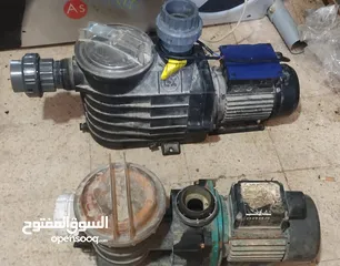  2 مجموعة مضخات خاصة  ببرك السباحة اصلية الاسعا ر من 75 الى 100 دينار