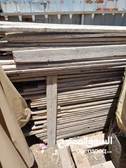  1 مواد بناء خشب طوبار لوحات و قرط و طبش مستعمل  للبيع بالمتر
