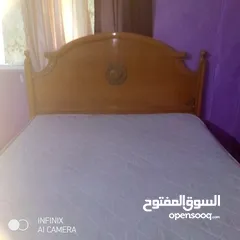  3 سرير غرفه نوم خشب زان الاصلي مع فرشه زنبرك للبيع