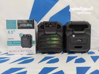  2 سماعه 6.5 انش شحن مكبر صوت سماعات سماعة وراديو بلوتوث سبيكر SPEAKER صوت عالي حفلات منزليه