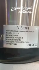  2 طباخ كهربائي ضغط vision الألماني 12L  18 برنامج ، 1600 واط