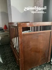  3 تخت أطفال خشب زان اصلي ثقيل يتحمل لعمر خمس او ست سنوات
