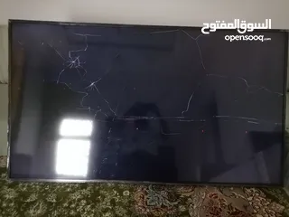  1 تلفاز سوني 65 بوصه كسر بالشاشه كما هو واضحscreen is broken