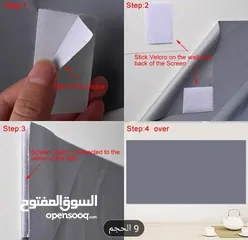  14 بروجكتر مع شاشة عرض تعليق 70 انش