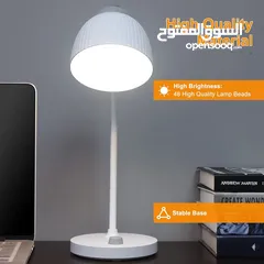  3 تيبل لامب بدون سلك بزبط للمكتب أو للبيت باللون الابيض عرض خاص جدا