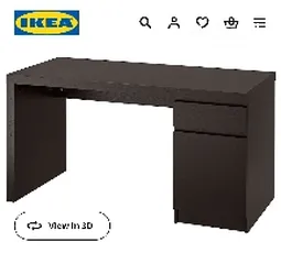  1 The Desk + Chair : Ikea