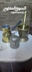  1 نحاسيات جميله الهاون وزنو 4كيلو و السعر نهائي