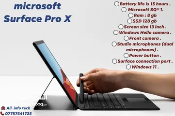  10 Microsoft Surface Pro Gen 6, Gen7, Gen8, Gen10, Gen11, Gen12, Gen14   مايكروسوفت سيرفيس برو