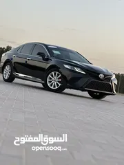  22 كامري خليجي موديل 2019 لون اسود لون داخل بيج نص فل رقم تنين سبورت ايكو نورمل رنكات شاشي كامر اكرومات