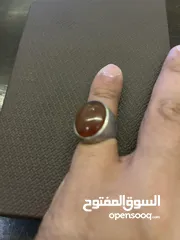  2 خاتم حجر عقيق يماني