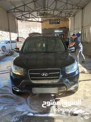  4 جيب سنتافيه للبيع بحالة ممتازة موديل 2007، ديزل اتومات ماتور 2200 لون اسود مع فتحة سقف شركة