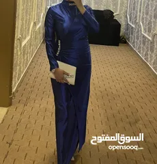  7 فستان أزرق ملبوس مره وحده فقطططط  قياس L (40) بسطللل عاللبس