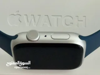  6 Apple Watch series 9 45MM بحالة الوكالة معاها كفالة