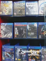  4 سيديات بلايستيشن فور  و فايف PS4 &PS5 CD.S