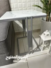  6 طاولة - طاولات وسط  دهان حراري وحديد ثقيل 4 قطع