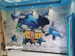  3 دهين مصرى محترف وتركيب جبس بورد لجميع الدهانات والديكورودهان الابواب والعفش وجلي البلاط