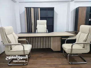  18 تميز بجلستك بأحدث أشكال المكاتب مدير للشركات و المكاتب الفخمه أجود أنواع الخشب باقل التكاليف