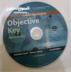  3 كتاب Cambridge English Objective key student's book with answers المتضمن للحلول. KET للبيع