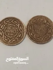  22 للبيع عملة تونسية قديمة