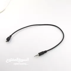  2 aux 3.5mm micro usb male