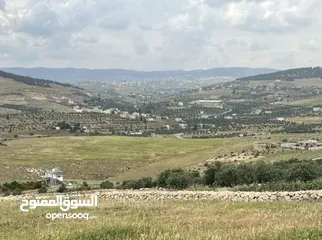  7 ارض عنيبه جرش اطلاله روعه و 3500 متر مربع 55الف كامل  القطعه قابل للتفاوض (مدخل خاص)