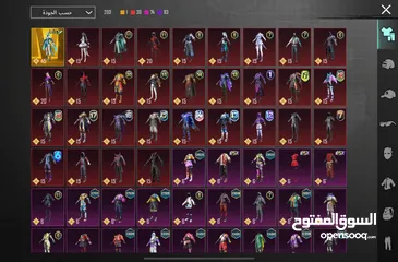  8 حساب ببجي عالمية LEVEL 77 بسعر مغري