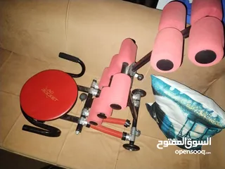  3 جهاز لياقه جري ممتاز بحال الوكاله جدا جهاز معدة