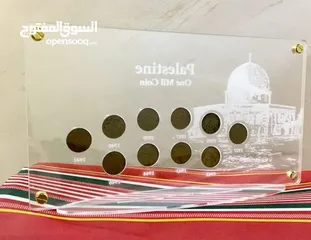  3 عملات فلسطينيه قديمه جميع اصدارات ال 1 مل