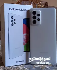  24 جهاز ما شاء الله Samsung A52s 5G جيجا 256 أغراضة والكرتونه الأصلية متوفر توصيل وهدية