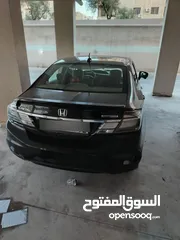  12 هوندا سيفيك هايبرد 2015 للبيع وارد أمريكي لون اسود فحص 2جيد خلفي تمشي بالتنكة 300 /350