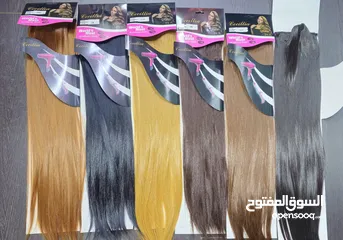  14 Heat Friendly Synthetic Hair Bundles, Lace Hair Extension, Braiding Hair Extension Fiber Clip Hair