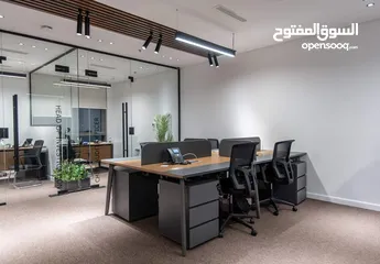  6 خلية عمل موظيفن ورك استيشن  اثاث مكتبي كامل مكتب -work space -partition -office furniture -desk staf