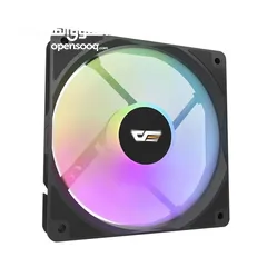 4 مروحة تبريد دارك فلاش جيمنج اصليه لكيسات الكومبيوتر ار جي بي DARKFLASH 120mm RGB GAMING CASE FAN
