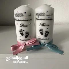  2 شمعة بطبعة من اختيارك