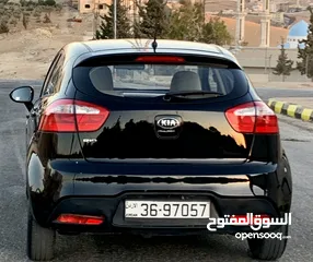  6 كيا ريو 2015 لون اسود ملوكي فحص كامل بحالة الوكالة