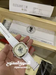  1 ساعه SEVENFRIDAY لون الابيض الجميل تقليد درجه اولى  مع كل ملحقاتها