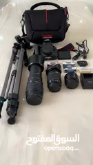  3 كاميرا كانون جديدة مع ملحقاتها