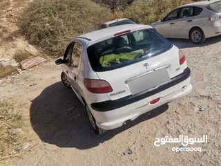  3 بيجو 206 موديل 2007 جير عادي ماتور 1400