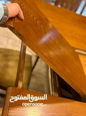  3 طاولة سفره كلاسيك  فااخره و فخمه جداً  خشب زان بلوط  مشغوله بإتقان و دقه عاليه مستعمل بحال الوكاله