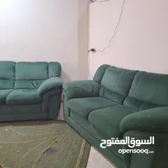  6 طقم كنب الدب كامل 7 مقاعد وكاله وسجلون خشب اصلي وكاله