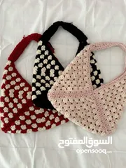  21 كروشيه حسب الطلب -تصوير قبل التسليم ، توصيل (لبعض المناطق)**، لمستك ، وطلبك الخاص. ( ورد ، حقائب ..)