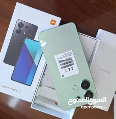  4 جهاز جديد بالكرتونة شاومي Not 13 رام 16 جيجا 256 و 512  مكفول سنة متوفر توصيل