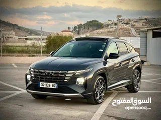  9 هونداي توسان N-Line /2022 فل الفل فتحة سقف بانوراما  2x4 ///240Hp   ( Haybrid) 1600cc