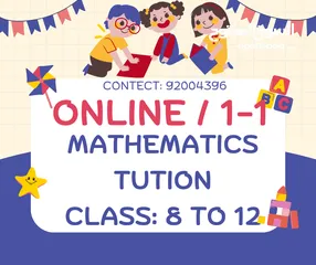  24 Certified mathematics teacher is available for home tuitions