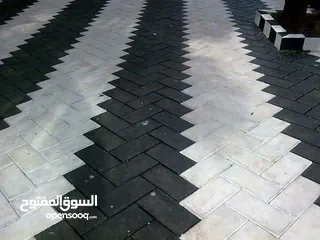  12 تركيب انترلوك وبندوره بلاط رصيف