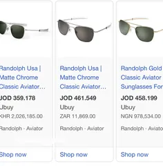  1 Randolph engineering sunglasses  نظارات سلاح الجو الامريكي اصلي