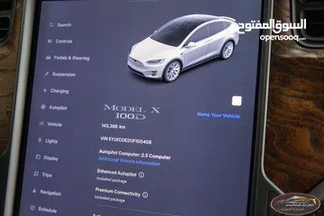  19 Tesla Model X 100D  2018  السيارة بحالة الوكالة