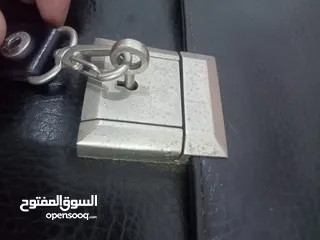  9 حقيبة رجالية بيزنس بالمفتاح Leather briefcase with key lock for men