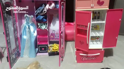  3 باربيات وملحقاتها بحاله جيده للبيع